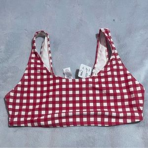 Forever 21 Gingham Swim Top